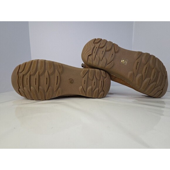 Journee Collection Zip Up Faux Fur Brown Eskimo Boots Sz 8.5 Winter Comfort - Picture 8 of 13